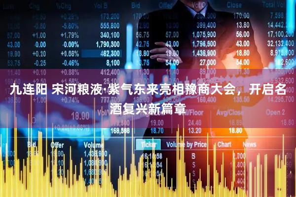 九连阳 宋河粮液·紫气东来亮相豫商大会，开启名酒复兴新篇章